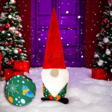 TeknoKapsül Yilbaşi Noel Baba Dekorati̇f Bi̇blo Yilbaşi Kurabi̇yesi̇ Desenli̇