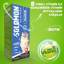 TeknoKapsül Solomon Plus+B Kediler Için Tüy Dökümünü Azaltan Besleyen Tüy Döküm Önleyici Multivitamin Damla
