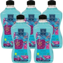 TeknoKapsül Doğal Zeytinyağlı Sıvı Sabun Okyanus 1500 ml Pet Şişe x 5