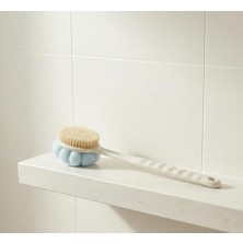 TeknoKapsül 2'si 1 Arada Uzun Saplı Banyo Lifi Sırt Fırçası (38 Cm) - Çift Taraflı Duş Masajı Kese Fırças