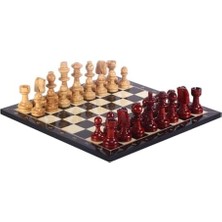 TeknoKapsül Gifthome, Ahşap Satranç Takımı / Seti; El Yapımı, Şimşir,ceviz Ağacı, Satranç Tahtası