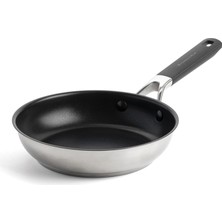 TeknoKapsül Paslanmaz Çelik Kızartma Tavası, Seramik Kaplama 20 cm