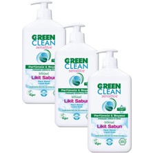 TeknoKapsül U Green Clean Hassas Alerjik Ciltlere Özel Parfümsüz Boyasız Likit Sabun 500 ml 3'lü