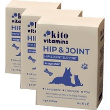 TeknoKapsül Kito Köpekler Için Hip&joint Eklem Kas Sağlığı Destekleyici 2g x 15 Saşe (3 Paketi)