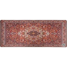 TeknoKapsül Mouse Pad, 30X70 Cm, Halı Desen Baskılı, Kaymaz Taban, Bilek Destekli, Dikişsiz Kenar, Ergonom