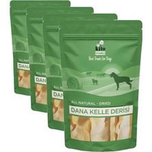 TeknoKapsül Kito Kurutulmuş Dana Kelle Derisi Çiğnemelik Ödül MAMASI%100 Doğal, Glutensiz, Organik 100 gr