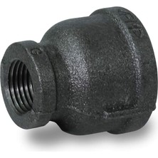 TeknoKapsül Supply Giant CNSD3344 1-1/2 x 3/4 Siyah Dövülebilir Demir Indirgeyici Kaplin, 1-1/2 Inç. x 3/4
