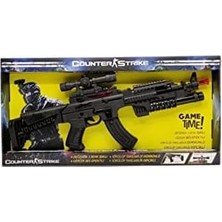 TeknoKapsül Sesli Isikli Counter Strike Tüfegi, Siyah