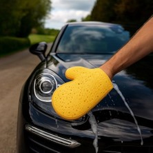 TeknoKapsül Eldiven Model Oto Yıkama Süngeri – Araba, Motosiklet, Cam, Jant Ev Temizliği Için Ergonomik Yumu