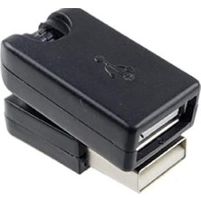 TeknoKapsül 6452 USB To Dişi Erkek 360 Derece Dönebilen Çevirici Dönüştürücü Adaptör 360 Derece Dönebilen USB D