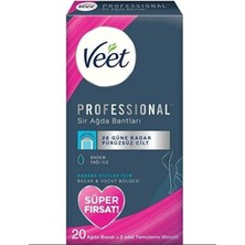 TeknoKapsül Hassas Ciltler Için Veet Sır Ağda Bandı 20LI