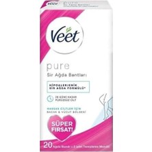 TeknoKapsül Pure Bacak&vücut Ağda Bandı 20'li