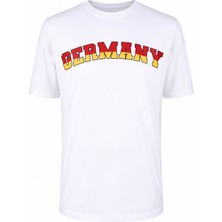 Trender Germany Baskılı Beyaz Erkek T-Shirt 26YSÖ8000003