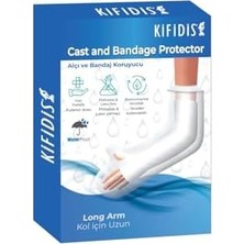 TeknoKapsül 2251 Kifidis Silikon Girişli Alçı Bandaj Koruyucu (Kol Için Uzun)