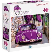 TeknoKapsül Ca Games Mor Araba 1000 Parça 2,2mm Kalınlık 48X68CM Profesyonel Hobi Puzzle Yapboz Serisi