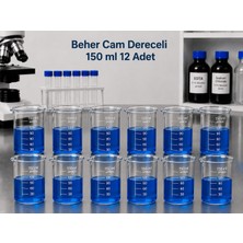 Labolist Beher Cam Dereceli 150 ml  12 Adet