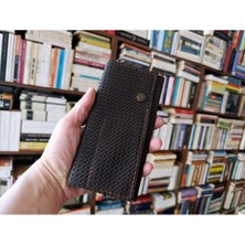 Mahfuz Crazy Gerçek Deri Tamamen El Emeği Özel Kalemleriniz Için Kalemlik Kalemkutu (8*18CM )  DAK229