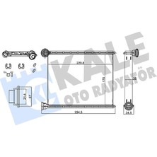 TeknoKapsül Kalorifer Radyatörü Al/brz 308, Rcz, C3 Picasso 1.4 16V, 1.6 16V 07, C3 1.4 Vti 09 6448W8 Kal 34712