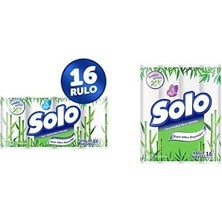 TeknoKapsül Solo Tuvalet Kağıdı Bambu Katkılı 16'lı Solo Kağıt Havlu Bambu Katkılı 16'lı