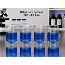 Labolist Beher Cam Dereceli 500ML  8 Adet