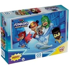 TeknoKapsül Pjmasks: Pijamaskeliler 100 Parça 34X24CM Çocuk Puzzle Yapboz Serisi