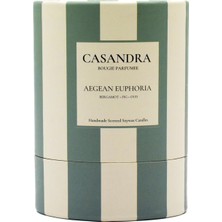 TeknoKapsül Casandra Aegean Euphoria Soya Mum – Bergamot & Incir & Ud Kokulu Dekoratif Aromaterapi Mum