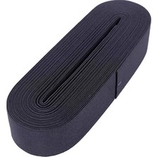 MiraLive Siyah - 4cm Paça Lastik Yassı Geniş 10MT. (4887)