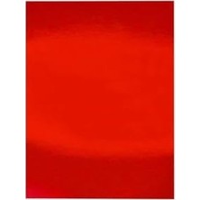 TeknoKapsül Aynalı Metalik Fon Kartonu Kırmızı 50X70CM 5 Adet (Tek Renk) 199638254896