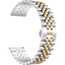 TeknoKapsül - 2 42MM Kordon 20MM Metal Kordon 36 Gümüş-Gold