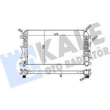 TeknoKapsül Su Radyatörü Brazing Benz Sprinter 3-T, 3.5-T, 4-T, 4.6-T, 5-T, Crafter 2.0/2.5tdi 06 mt Ac/nac 678