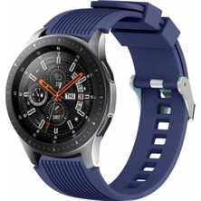 TeknoKapsül - 2 46MM Kordon Çizgili Silikon Kordon Siyah