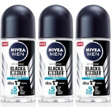 TeknoKapsül Men Erkek Roll-On Deodorant & Fresh 50ML, 48 Saat Koruma, X3 Adet