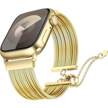 Apple Watch 7 45MM Zore KRD-137 Metal Hasır Kordon