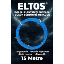 TeknoKapsül Elektrikçi Sustası Izoleli, Kablo Çekme Yayı, Balık Bandı, Plastik Kaplamalı, Çelik Kılavuz, Ergono