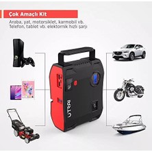 TeknoKapsül Utrai Jstar 5 24000MAH 2000A Jump Starter + Lastik Şişirme Pompası Taşınabilir Akü (