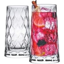 TeknoKapsül 420855 Leafy Meşrubat Bardağı - Long Drink Bardağı 345 cc 6'lı TXBFDBFDF01117