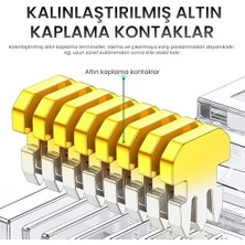 TeknoKapsül CAT6E 8P8C Ethernet Konnektörü Altın Kaplama 102 Adet