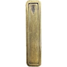 TeknoKapsül Zxx 980 Sürme Kapı Alından Çekilen Gömme Kulp 32 mm Antik Sarı Renk 10 x 2.5 cm