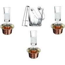 TeknoKapsül Rakı Ehlikeyf Buz Kovası Set 8 Parça 3 Kişilik 8697JH54748490573