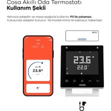 TeknoKapsül Akıllı Klima V5, Wi-Fi Bağlantılı Oda Termostatı, Uygulama Kontrollü