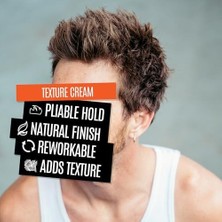 TeknoKapsül Uppercut Deluxe Texture Cream, Erkekler Için Saç Şekillendirme Ürünü, Şekillendirilebilir Tutuş