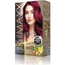 TeknoKapsül Maxx Deluxe Beauty Expert Hair Color (Kerati̇n)'li̇ 1 Kutu (2 x 50 Ml) (Şarap Kızılı 4.65)