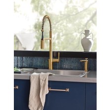 TeknoKapsül S3947BG Sabunluk, Fırçalanmış Altın