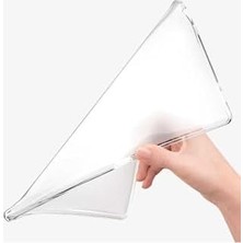 TeknoKapsül - Matepad T5 10 Tablet Süper Silikon Kapak-Renksiz - Beyaz 1