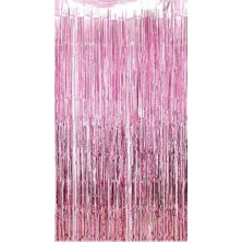 TeknoKapsül Arka Fon Kapı Perdesi Pembe 100X200 cm