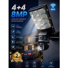 Umsn Projektörlü Wıfı Smart 360° Güvenlik Kamerası V380 Pro IP66 - 4+4 8mp