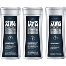 Joanna Power Men Beyazlayan Saçlar İçin Erkek Şampuanı 200 ml Gri Karşıtı Renk Yenileyici – 3 Adet