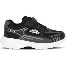 Slazenger Pırus Unisex Çocuk  Siyah / Beyaz Günlük Spor Ayakkabısı
