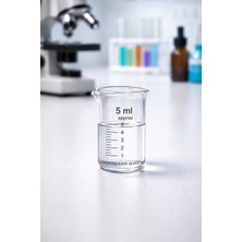 Labolist Beher Cam Dereceli 5 ml  1 Adet