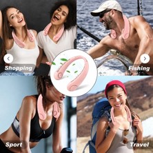 Star Toys Yeni Nesil Şarjlı Boyun Fanı 3 Kademeli Soğutucu Mini Esnek Ayarlanabilir Askılı Fan